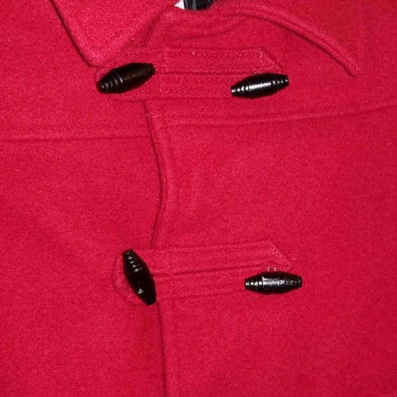 Talbots red peacoat style coat kids 4 wool - Picture 2 of 8